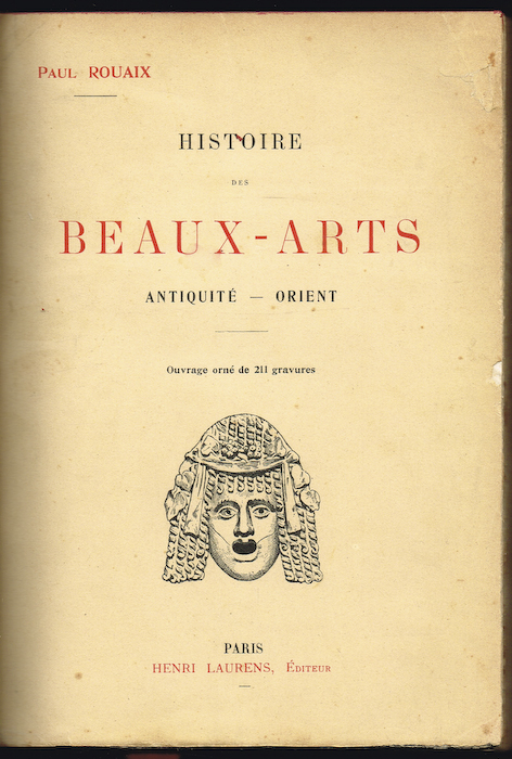 HISTOIRE DES BEAUX-ARTS